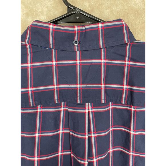 Tommy Hilfiger Tommy Tartan Men's Large Plaid Custom Fit Embroidery Casual - Picture 5 of 11